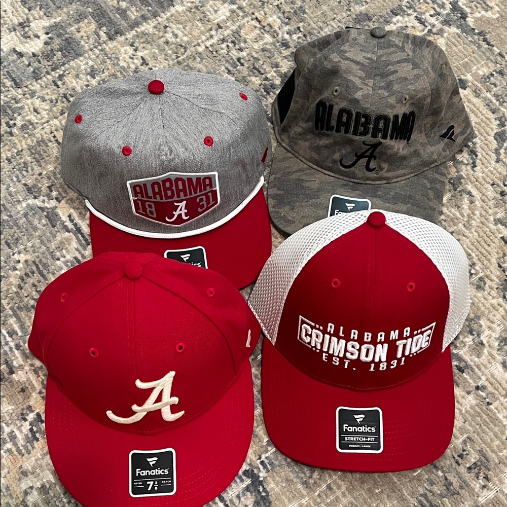Fanatics Alabama Crimson Tide Cap Collection - Red, Gray, Camo